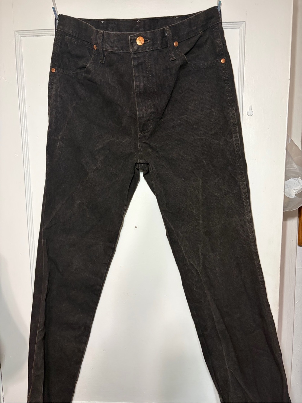 Wrangler Men's Black Pants - Classic Straight Fit